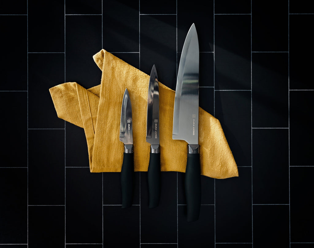 Titan 3-Piece Kitchen Knife Set - Black