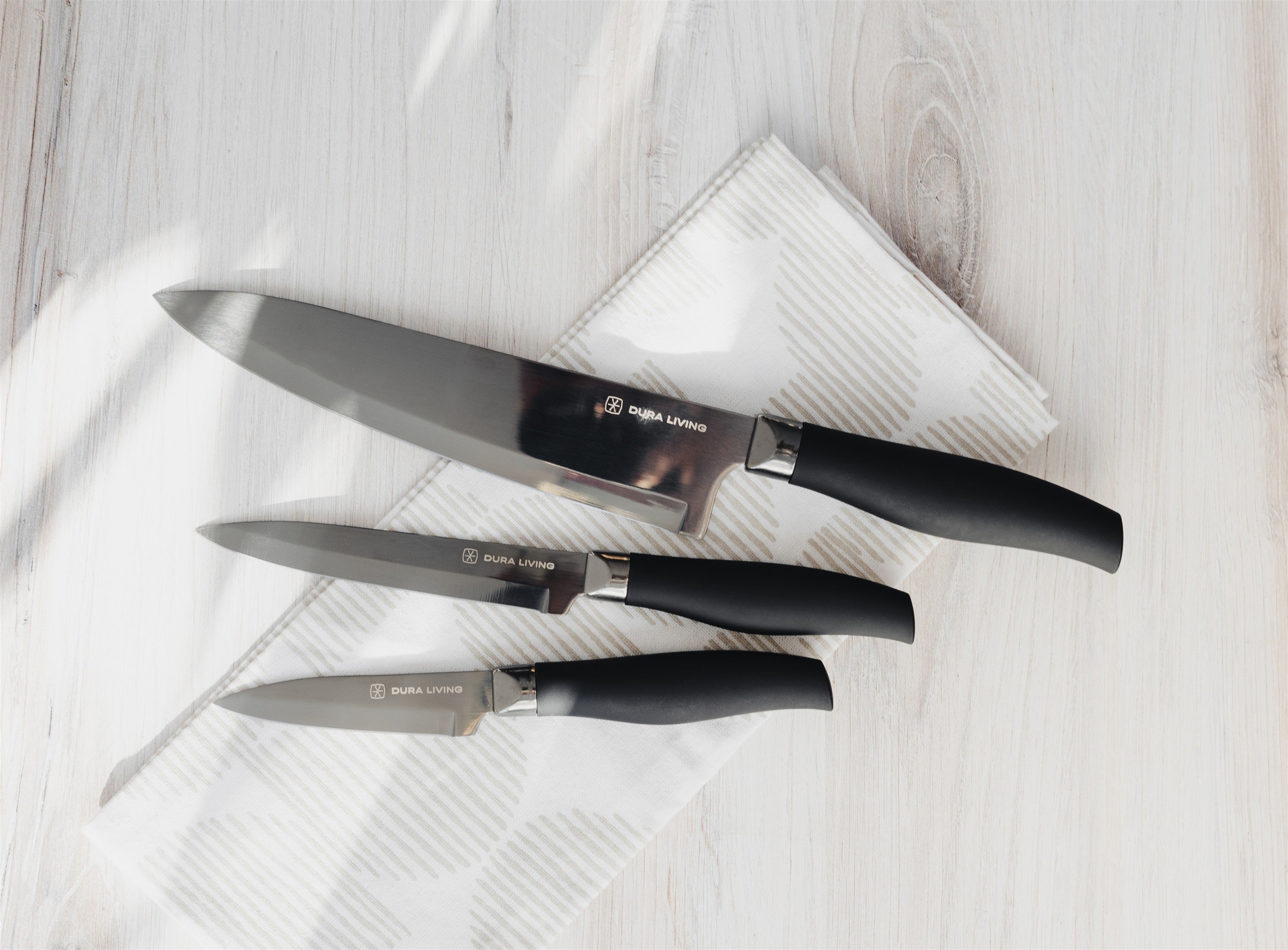 Titan 3-Piece Kitchen Knife Set - Black